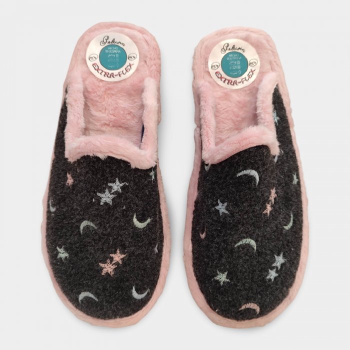 Zapatillas Casa Mujer Extra-Flex | Negras y Ligeras - 2