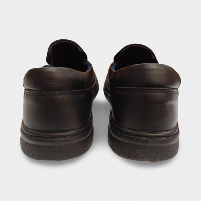 Zapatos Notton sin cordones estilo mocasín negros - 2