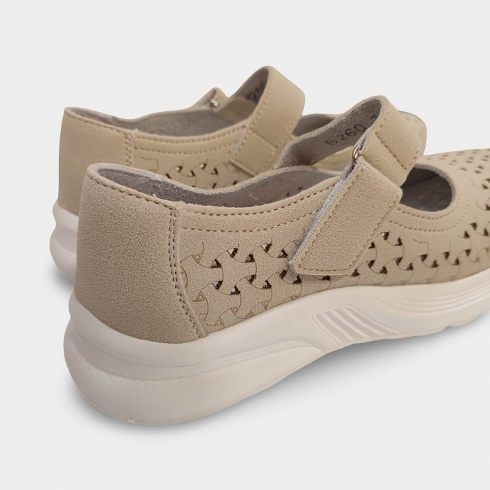 Chaussures Mary Janes à scratch avec ajours - 3