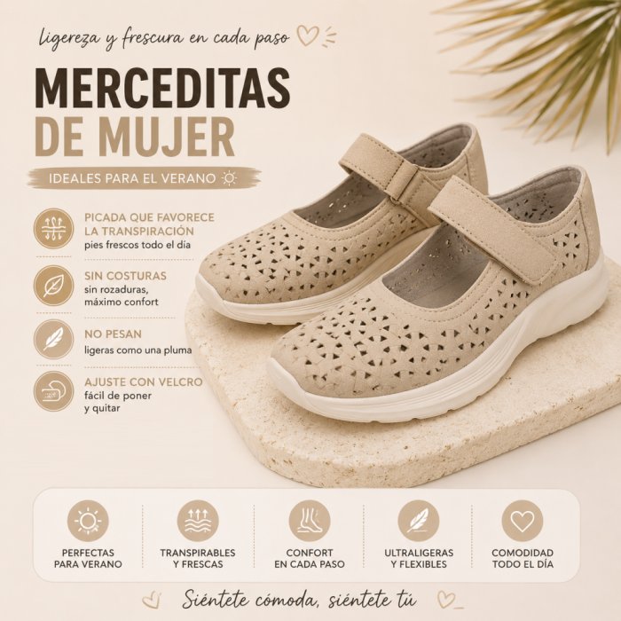 Merceditas velcro calada - 5