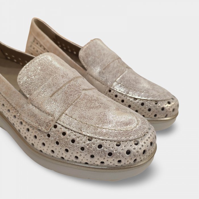 Mocassin en cuir perforé Pitillos 11021 - 2