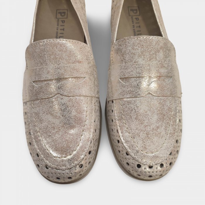 Mocassin en cuir perforé Pitillos 11021 - 3