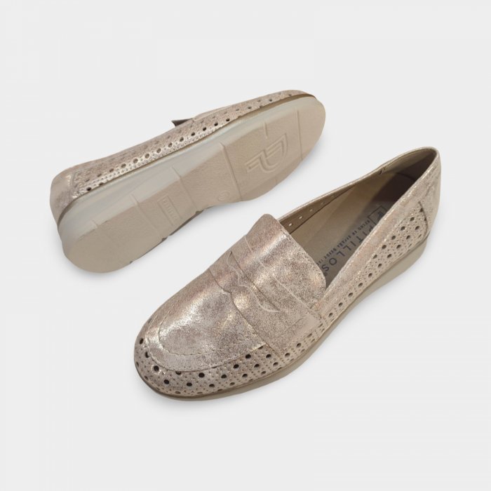 Mocassin en cuir perforé Pitillos 11021 - 4