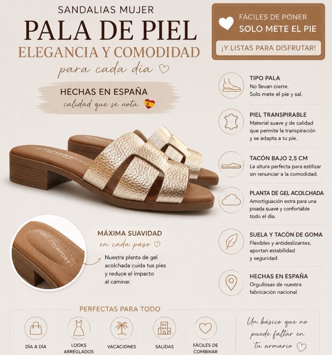 Pá Sparwoman 5880 com calcanhar em couro - 6