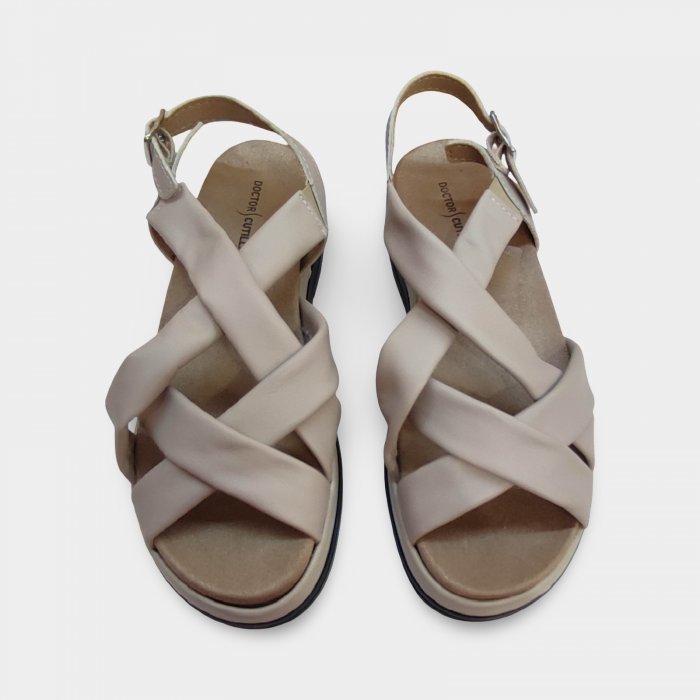 Sandales confortables pour femmes Doctor Cutillas 37150 Beige | Semelle intérieure anatomique et flexible - 3