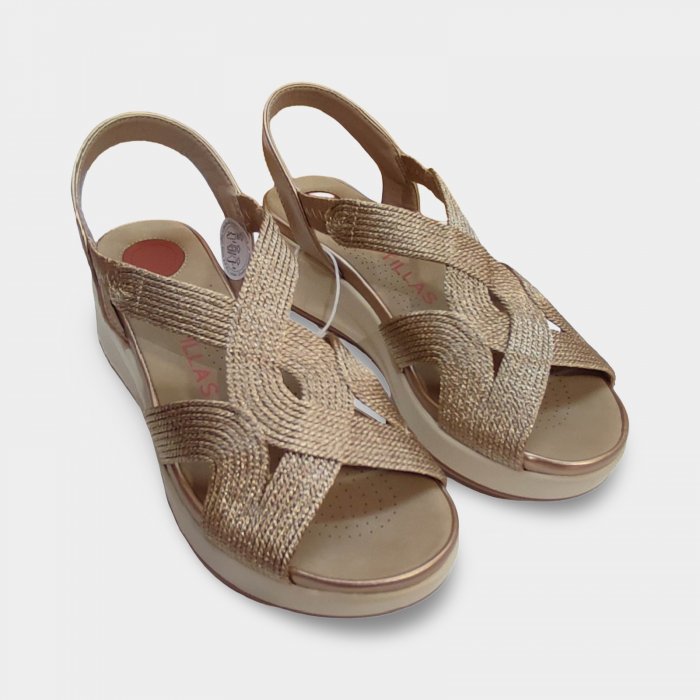 Sandales Doctor Cutillas Bronze pour femmes, à prix abordable | Semelle épaisse et sans boucle - 5