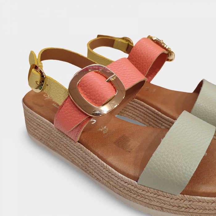 Sandálias de couro Sparwoman 6024 com fivelas - 2