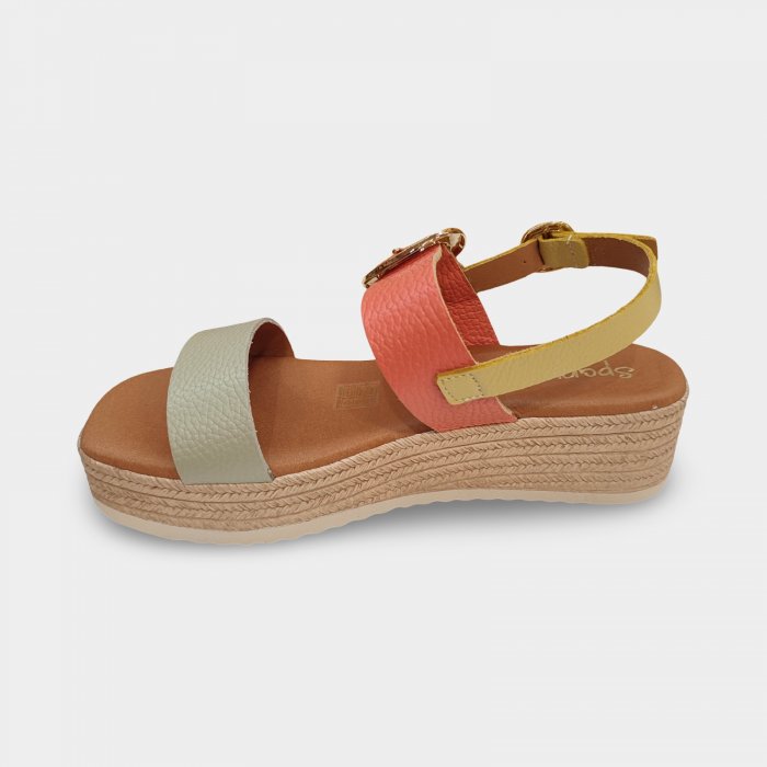 Sandálias de couro Sparwoman 6024 com fivelas - 4