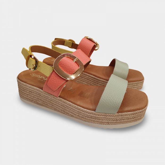 Sandálias de couro Sparwoman 6024 com fivelas - 5