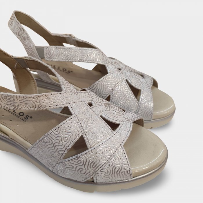 Sandalias cuña Pitillos 11041 piel - 2