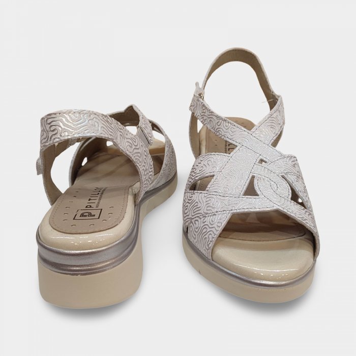 Sandalias cuña Pitillos 11041 piel - 5