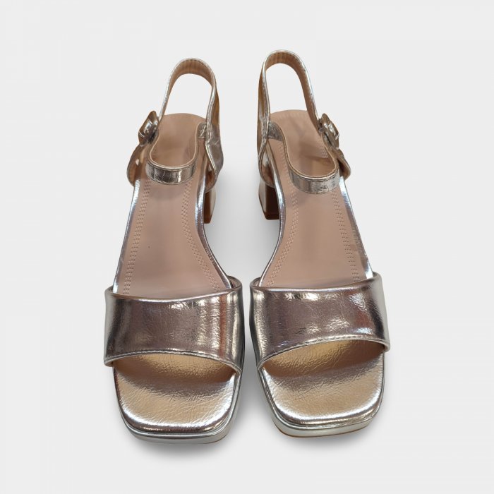 Sandàlies de festa plata econòmiques - 4