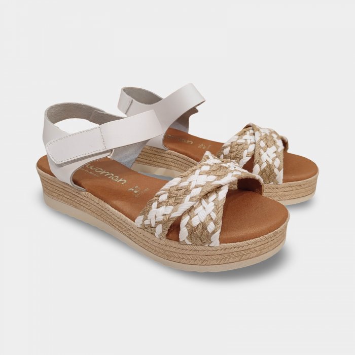 Sandàlies pell Sparwoman 6014 jute - 2