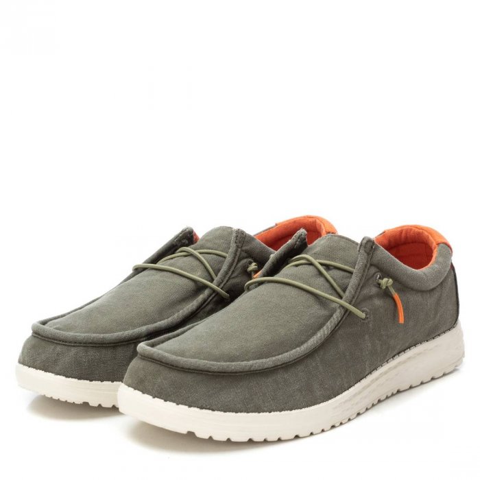 Sabatilla de lona color kaki home per a estiu - 1