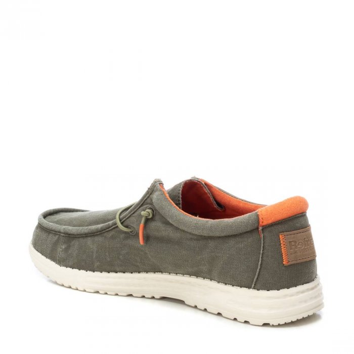 Sabatilla de lona color kaki home per a estiu - 4