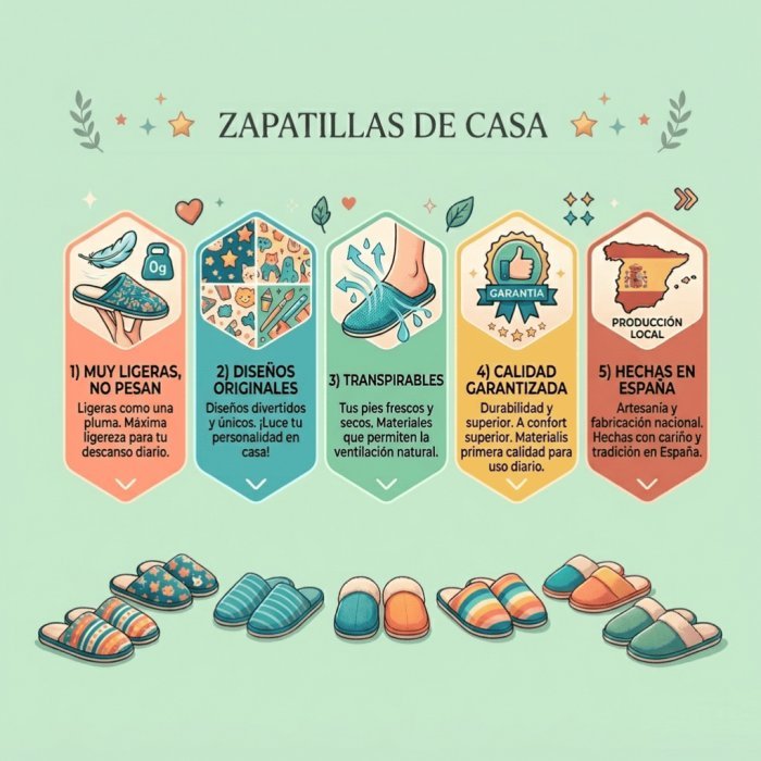 Zapatillas Casa Hombre Azul Marino Verano | Ligeras y Frescas - 6