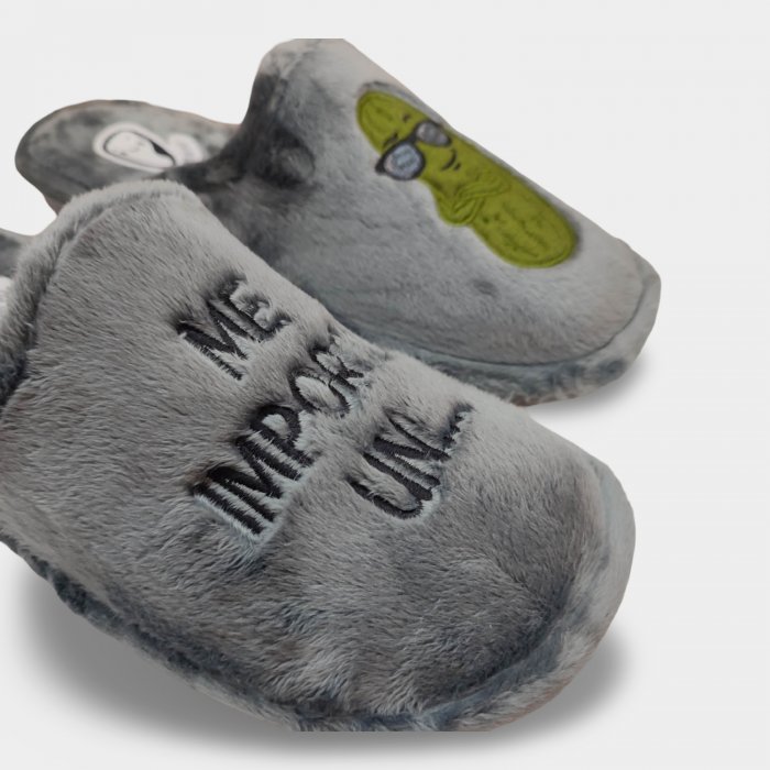 Zapatillas Casa Hombre Divertidas “Me Importa un Pepino” - 2