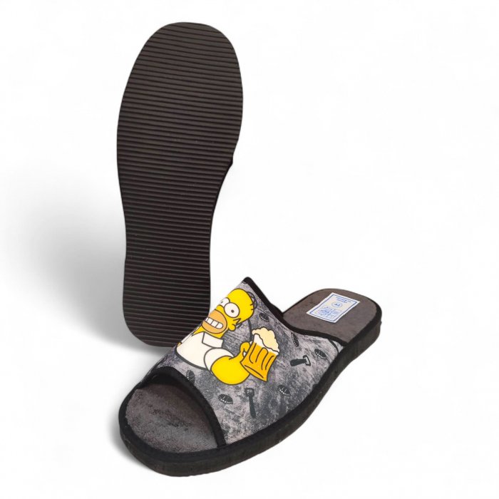 Sabatilles casa home estiu divertides cervesa en blau - 2