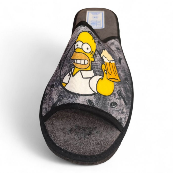 Sabatilles casa home estiu divertides cervesa en blau - 3