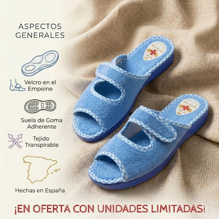 Zapatillas casa velcro clásicas de verano - 4