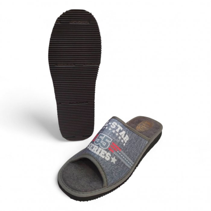 Pantoufles d'été abordables pour hommes | Légères et grises, style All Star - 2