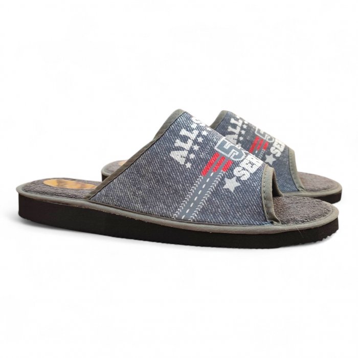 Pantoufles d'été abordables pour hommes | Légères et grises, style All Star - 5