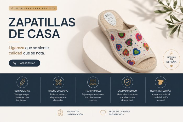 Pantufas femininas divertidas de verão na cor bege com corações. - 4