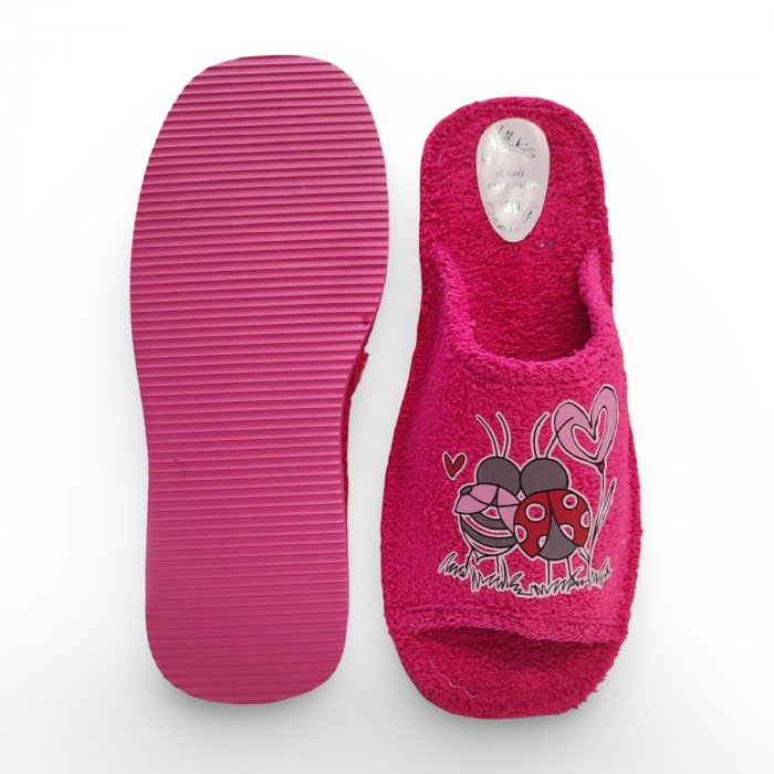 Zapatillas de Casa Verano Mujer Fucsia | Mariquitas Enamoradas, hechas en España - 3