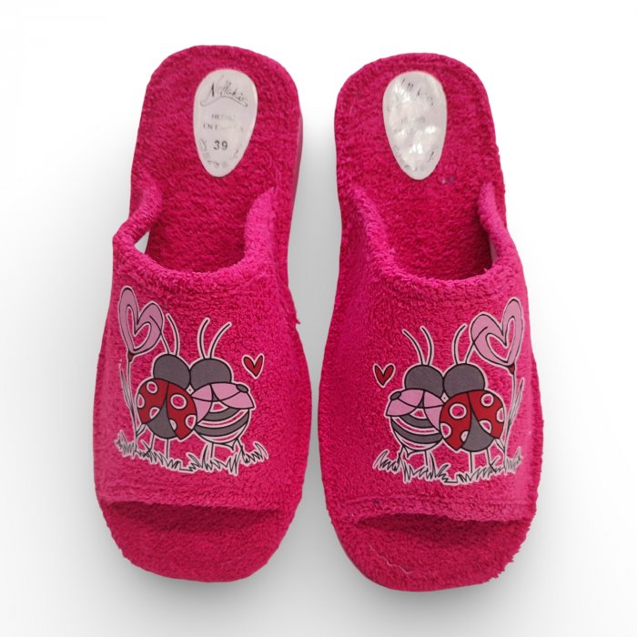 Zapatillas de Casa Verano Mujer Fucsia | Mariquitas Enamoradas, hechas en España - 4