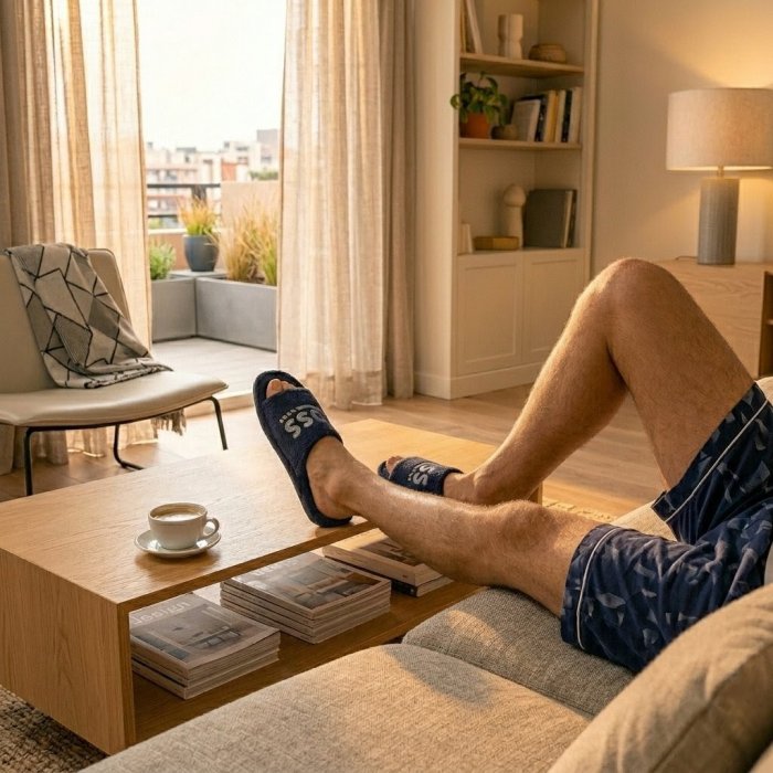 Zapatillas de casa BOSS de estilo elegante para hombre de verano - 4