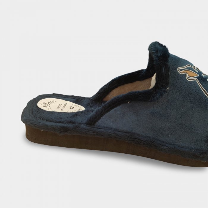 Pantufas masculinas divertidas para usar em casa com estampa de cachorro engraçado. - 4