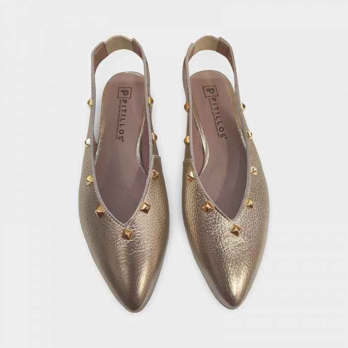 Sapato de couro Pitillos 11173 com bico fino - 2