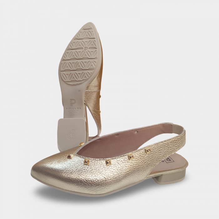 Sapato de couro Pitillos 11173 com bico fino - 4