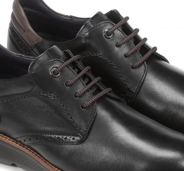 Chaussures Fluchos William F1351 en cuir noir, élégantes. - 5