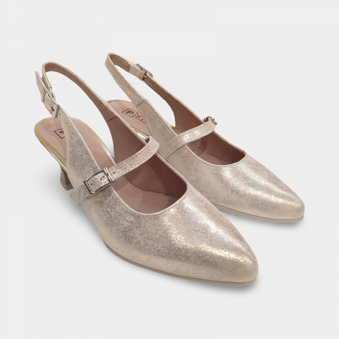 Sapato de couro com salto Pitillos 11183 - 3