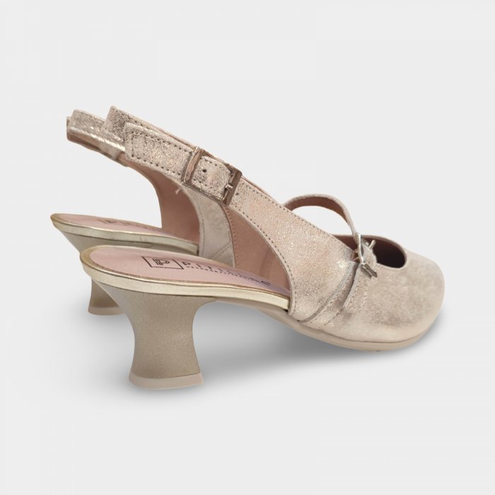 Sapato de couro com salto Pitillos 11183 - 4