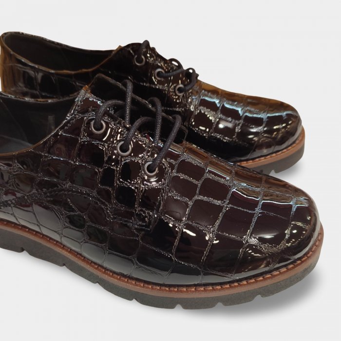 Zapatos Doctor Cutillas Mujer Negros | Piel y Charol - 1