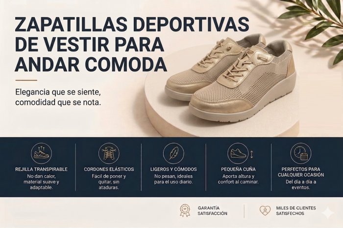 Sapatos esportivos e sociais Puche dourados com cadarços elásticos - 4