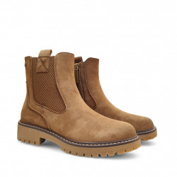 Botins Refresh elàstic i cremallera marrons