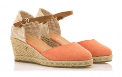 Cuñas esparto Mustang Austen naranja mandarina