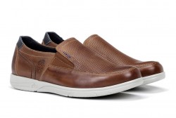 Mocasín picado piel Fluchos F0118 cuero