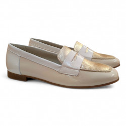 Mocasines verano Pitillos crema