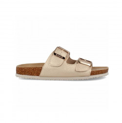 Sandalias 2 hebillas doradas económicas