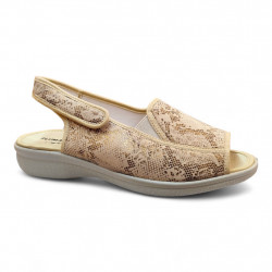 Sandalias todo licra Plumaflex oro