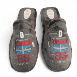 Zapatillas casa hombre London grises originales y ecónomicas