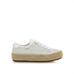 Zapatillas con plataforma esparto Mustang plata