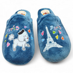 Zapatillas de casa de mujer juveniles económicas torre Eiffel