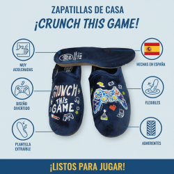 Zapatillas divertidas de chico con mando Play plantilla viscoelástica