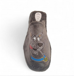 Zapatillas divertidas para casa en gris baratas