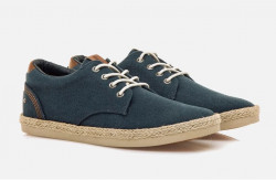 Zapatillas Mustang lona suela esparto azul 